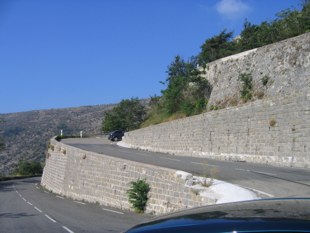 Hairpin turns at Col-de-Braus